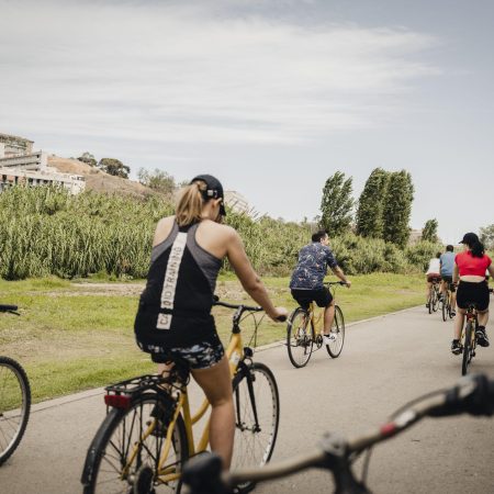 decoració de cascs i bicicletada